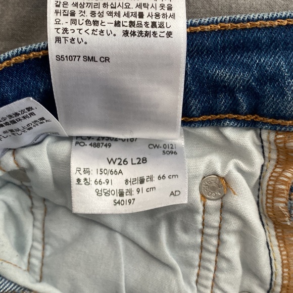 Levi 501 skinny jeans in classic blue (Aritzia) - Picture 9 of 9